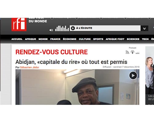 RFI – Abidjan “Capitale Du Rire” où tout est permis