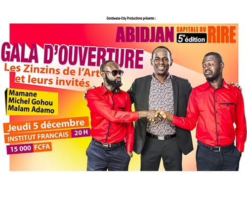 Les Zinzins de l’Art, célèbre duo ivoirien en gala d’ouverture le jeudi 5 décembre 2019